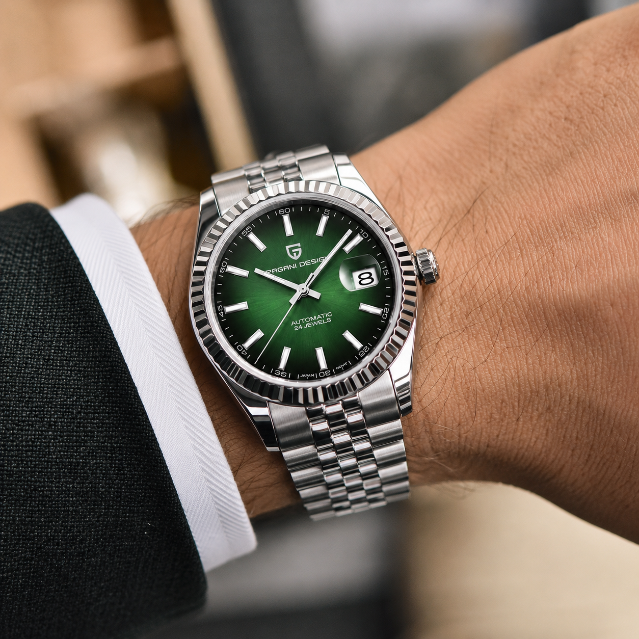 PD-1646 Green & Silver